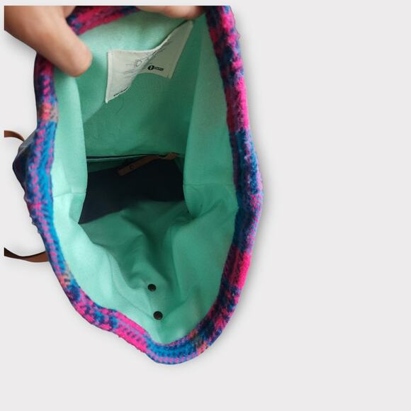 Bri Davey Seward Park Backpack Rucksack Plaid PNW Handmade Boho - Picture 8 of 10